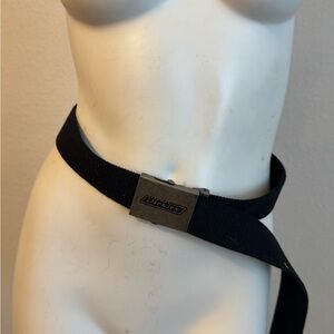 Dickies Black Men's Belt with Silver Buckle